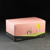 Набор стаканов &laquo;Сандра&raquo;, 380 мл, 6 шт, цвет чёрный