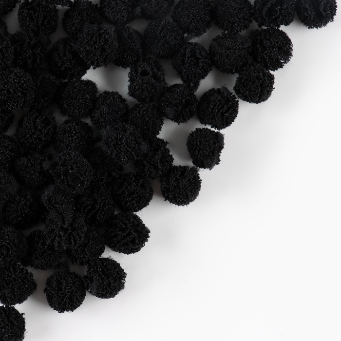 Набор деталей для декора &laquo;Бомбошки&raquo;, 100 шт., размер одной шт. &mdash; 1 см, цвет черный