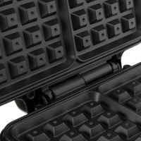 Вафельница электрическая Kitfort КТ-1620, 1000 Вт, бельгийские вафля, черная