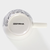 Кружка фарфоровая Доляна &laquo;Царь зверей&raquo;, 350 мл