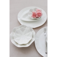 Блюдо фарфоровое для подачи Magistro &laquo;Изобилие&raquo;, 22,5 см, фарфор, цвет белый