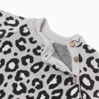 Джемпер вязаный Крошка Я Leo Baby рост 80-86 см, темно-серый