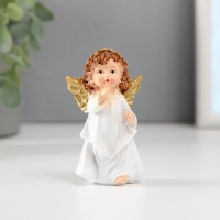 Сувенир полистоун "Девочка-ангел с золотыми крыльями" МИКС 3,3х5х8,3 см