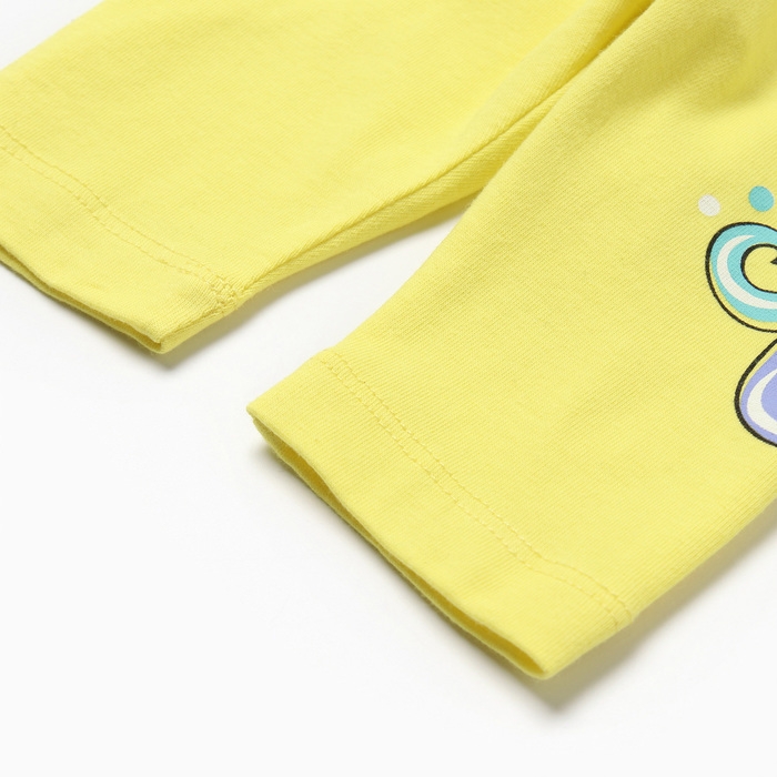 Бриджи для девочки, цвет желтый, рост 92 см