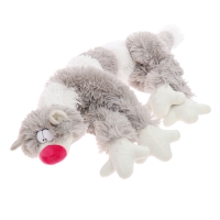 Мягкая игрушка «Кот Бекон», 112 см, цвет бело-серый Мягкая игрушка «Кот Бекон», 112 см, цвет бело-серый