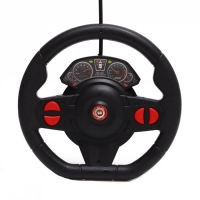 Машина радиоуправляемая &laquo;Купе&raquo;, в комплекте педали и руль, работает от батареек, цвет синий