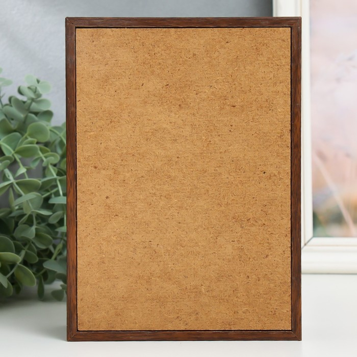 Ключница "Розовые пионы" орех 15х21 см