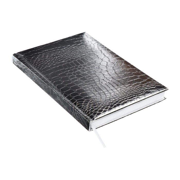 Ежедневник недатированный, A5, 136 листов, Attomex. Arkona, твердая обложка, бумвинил с поролоном, ляссе, блок 70%, серый