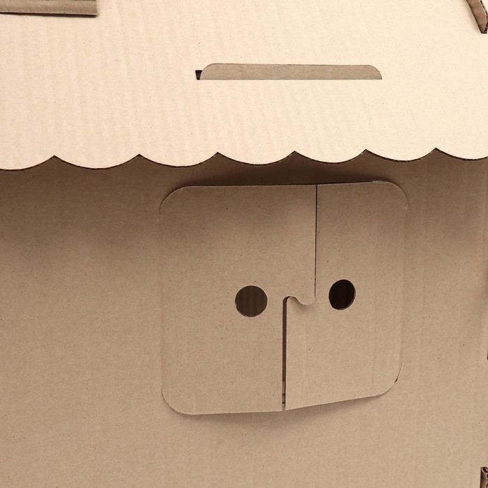 Дом-конструктор для кошек, 59 х 30 х 47 см, крафт Дом-конструктор для кошек, 59 х 30 х 47 см, крафт