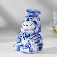 Сувенир &laquo;Кот повар&raquo;, 5 см, гжель
