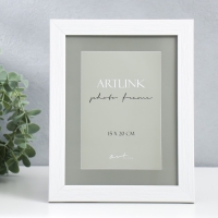 Фоторамка пластик "Bella" 15x20 см, белый Фоторамка пластик "Bella" 15x20 см, белый