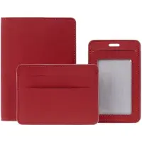 Чехол для пропуска Shall Simple, красный Чехол для пропуска Shall Simple, красный