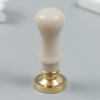 Печать для сургуча с пластиковой ручкой "Снеговик" 2,5х2,5 см Печать для сургуча с пластиковой ручкой "Снеговик" 2,5х2,5 см