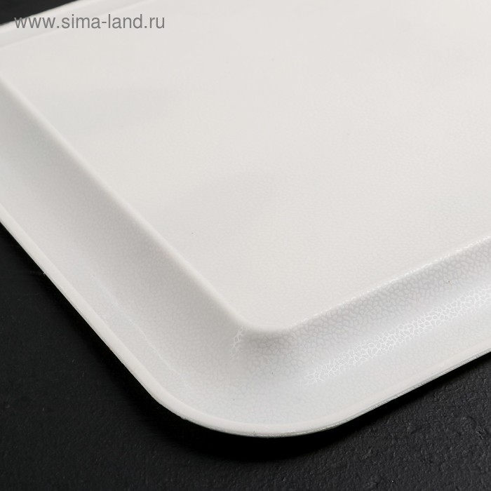 Поднос пластиковый прямоугольный Доляна &laquo;Кокетство&raquo;, 37,5&times;28 см, рисунок МИКС