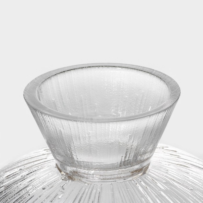 Ваза из стекла для фруктов «Фейерверк», 630 мл, 18×9 см, цвет прозрачный Ваза из стекла для фруктов «Фейерверк», 630 мл, 18×9 см, цвет прозрачный