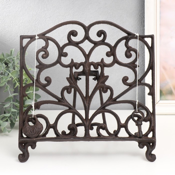 Сувенир чугун подставка "Ажурная ковка" 4,5х27х29,5 см