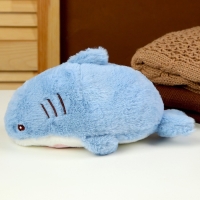 Мягкая игрушка &laquo;Кот&raquo; в костюме акулы, 25 см, цвет голубой