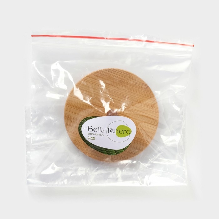 Крышка бамбуковая для чайника с ручкой BellaTenero &laquo;ЭКО&raquo;, d=8,1 см (7 см)