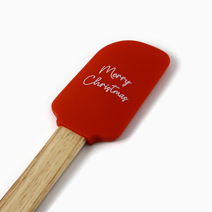 Набор подарочный Доляна "Christmas": варежка-прихватка, лопатка силикон