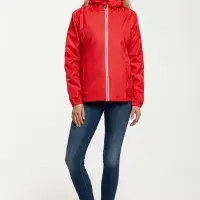 Ветровка женская Fastplant красная, размер XXL