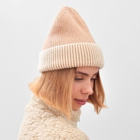 Шапка женская MINAKU, цвет бежевый, размер 56-58