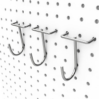 Настенная перфорированная панель односторонняя 60×0,6×180 см, шаг 2,5 см, цвет белый Настенная перфорированная панель односторонняя 60×0,6×180 см, шаг 2,5 см, цвет белый