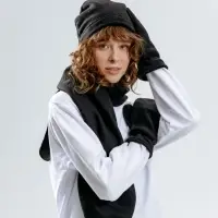 Шарф Fleecy, черный