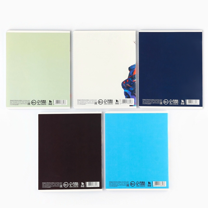 Тетрадь в клетку, 48 листов А5 на скрепке , внутренний блок №1 МИКС &laquo;1 сентября: Аниме парни&raquo; твин лак, уф лак