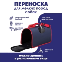 Сумка-переноска раскладная, каркасная &laquo;Погнали!&raquo; 45x27x20 см