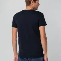 Футболка унисекс T-bolka 140, темно-синяя, размер S