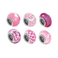 Раскопки &laquo;Бусины для браслета&raquo; (6 бусин-шармов) розовый