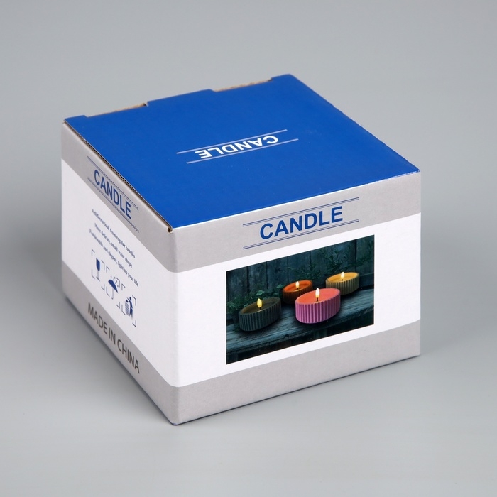 Светодиодная свеча &laquo;Интерьерная бежевая&raquo; 9.5 x 5 см, батарейки ААx2 (не в комплекте), свечение тёплое белое