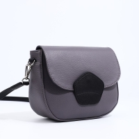 Сумка-мессенджер RICHET на магните, наружный карман, длинный ремень, цвет серый Сумка-мессенджер RICHET на магните, наружный карман, длинный ремень, цвет серый