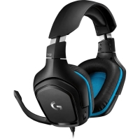 Наушники LOGITECH G432, игровые, микрофон, 2 м, чёрные Наушники LOGITECH G432, игровые, микрофон, 2 м, чёрные