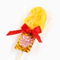 Леденец в форме змеи, со вкусом апельсин &laquo;С новым годом&raquo;, 24 г