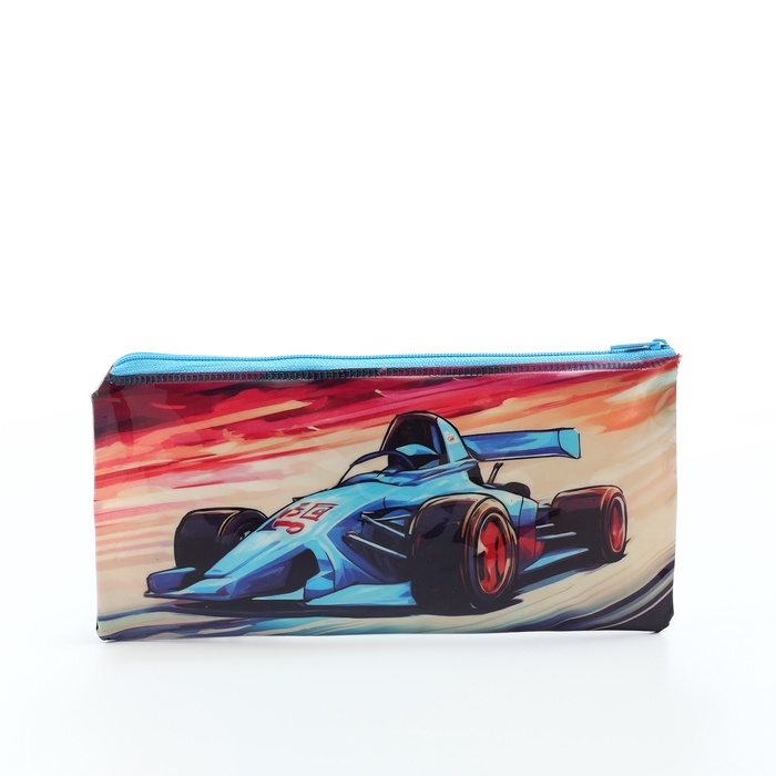 Косметичка-пенал на молнии, цвет синий Косметичка-пенал на молнии, цвет синий