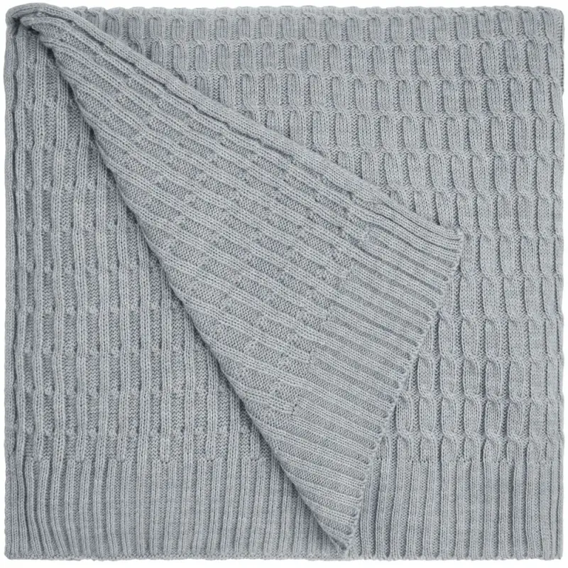 Плед Slumberland, серебристо-серый меланж