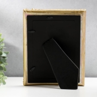 Фоторамка полистоун 10х15 см "Цветы в уголках с пышной листвой" розовая с золотом 20х15,5 см 53837 Фоторамка полистоун 10х15 см "Цветы в уголках с пышной листвой" розовая с золотом 20х15,5 см 53837