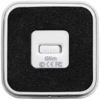 Беспроводная колонка с подсветкой гравировки Glim, белая Беспроводная колонка с подсветкой гравировки Glim, белая