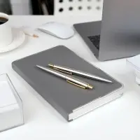 Набор из механического карандаша и ручки Poetica, серебристый