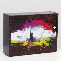 Подарочная коробка двусторонняя "Краски" 27 х 21 х 9 см Подарочная коробка двусторонняя "Краски" 27 х 21 х 9 см