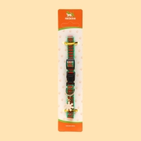 Ошейник + новогодний подвес "Снежинка", 30 х 1 см, капрон, зелёный