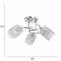 Люстра "Берти" 3х40Вт Е27 Хром МОДЕЛЬ: 2612376 Люстра "Берти" 3х40Вт Е27 Хром МОДЕЛЬ: 2612376