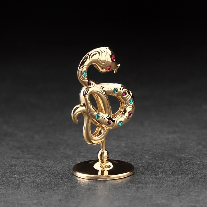 Сувенир &laquo;Змея", с кристаллами