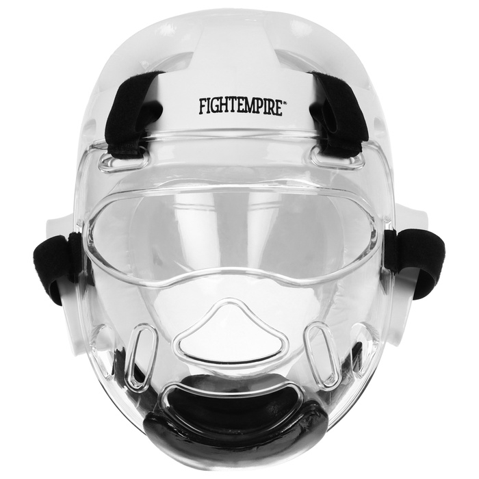 Маска защитная для Тхэквондо FIGHT EMPIRE, на липучках, размер S, прозрачная
