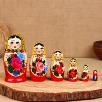 Матрёшка "Семёновская", 6 кукольная, высшая категория Матрёшка "Семёновская", 6 кукольная, высшая категория