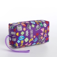 Косметичка на молнии, цвет фиолетовый Косметичка на молнии, цвет фиолетовый