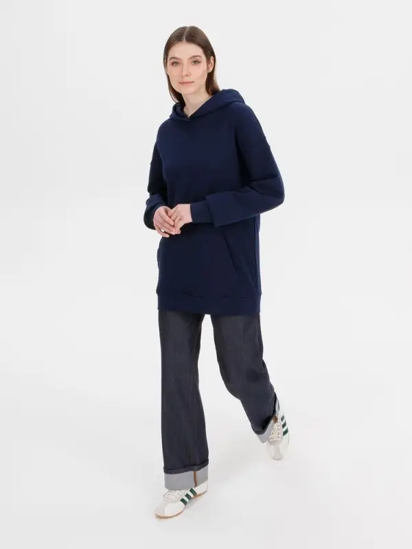 Худи оверсайз унисекс Outshine, темно-синее, размер XS/S