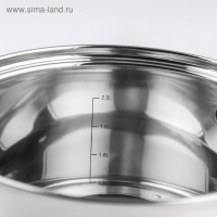 Кастрюля &laquo;Элис&raquo;, 2.5 л, d=18 см, капсульное дно, индукция