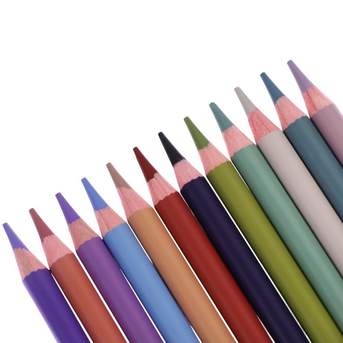 Карандаши 12 цветов ErichKrause Карандаши 12 цветов ErichKrause "Manga", дерево, круглые, грифель 4 мм, европодвес